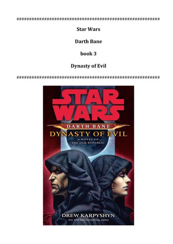 Drew Karpyshyn: Darth Bane (Hardcover, 2009, Del Rey/Ballantine Books)