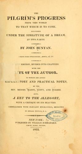 John Bunyan: The pilgrim's progress from this world to that which is to come (1822, W. Borradaile)