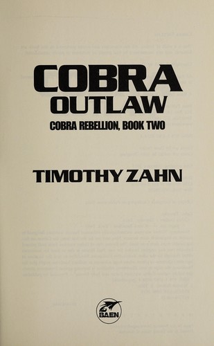 Timothy Zahn: Cobra Outlaw (2015)